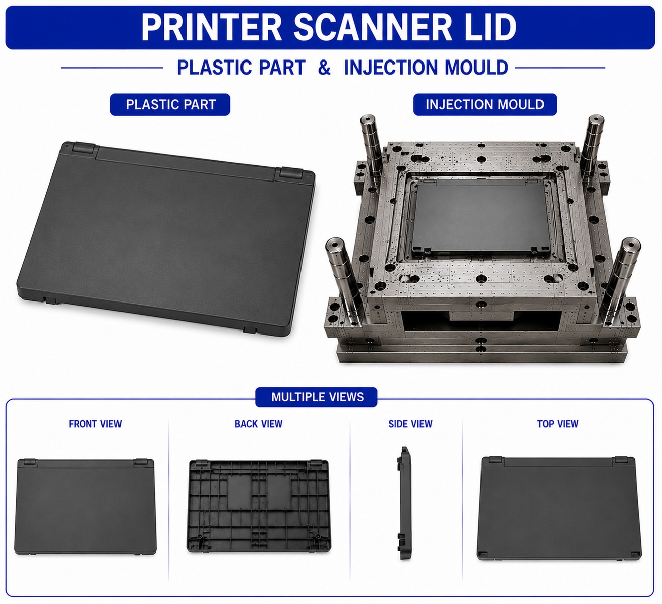 Printer Plastic Scanner Lid